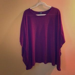 Jones New York Wine-Colored Tunic Sweater Size 1X